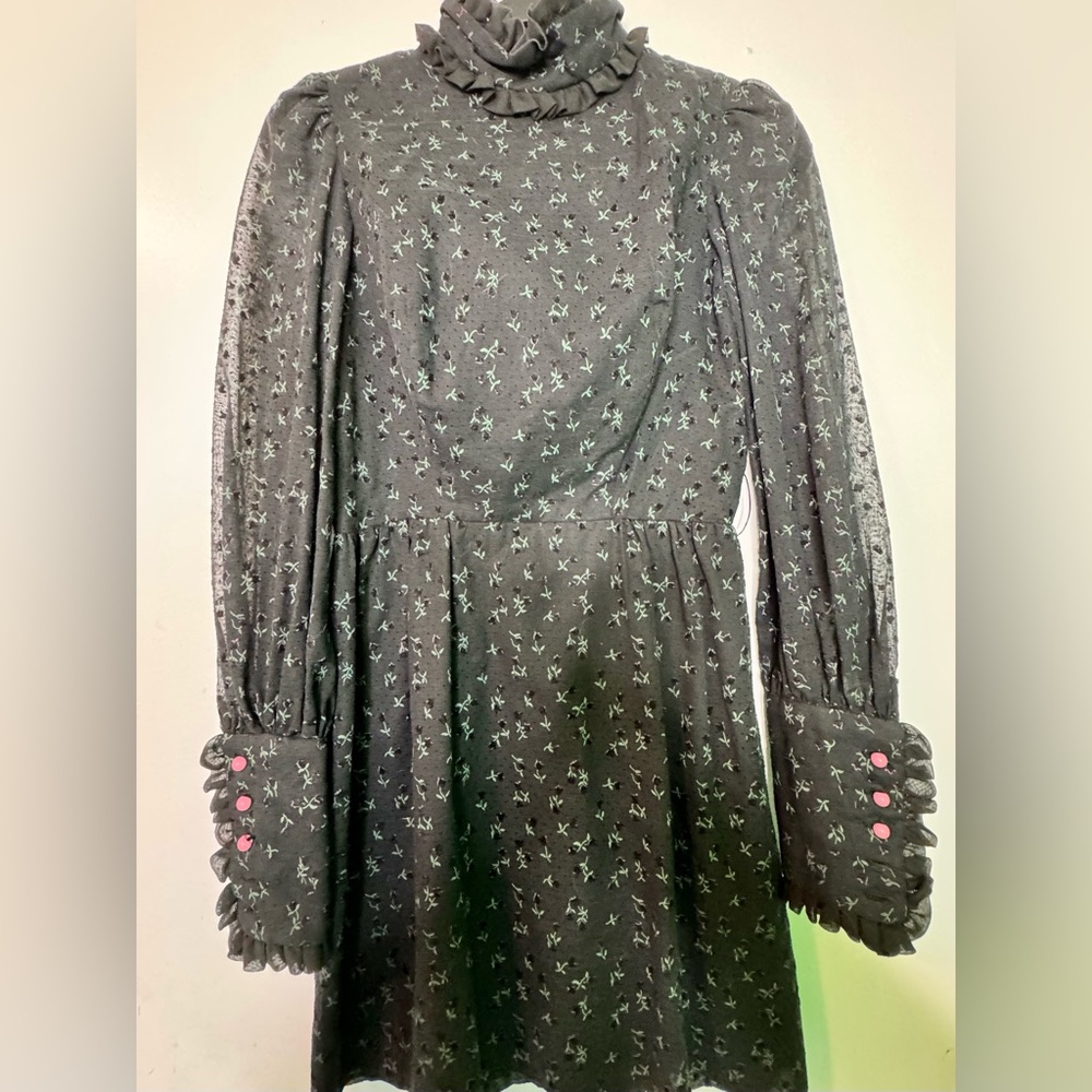Vintage/Antique  circa 60s St. Rogue Floral Mini Dress Petite Womens size 2